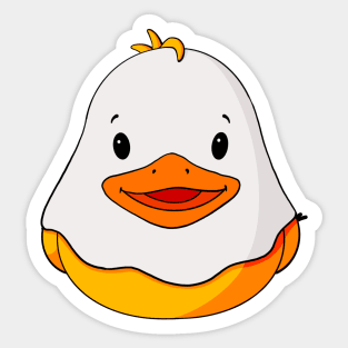 Ghost Rubber Duck Sticker